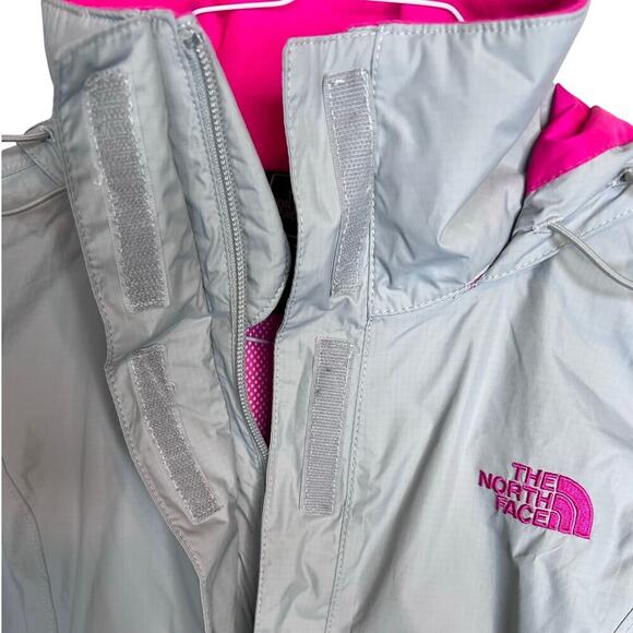 The North Face DryVent Hooded Rain Jacket Windbreaker in Gray & Pink Women’s XS - Picture 10 of 13